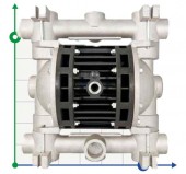 Pompe pneumatique à membrane BOXER 150 ALU IB150-ALHTTRV-- Pompe pneumatique à membrane BOXER 150 ALU IB150-ALHTTRV--