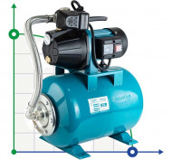 Estación de bombeo 0,8 kW Hmax 38m Qmax 58l/min autoaspirante bomba) 24l AquaticaLEO Estación de bombeo 0,8 kW Hmax 38m Qmax 58l/min autoaspirante bomba) 24l AquaticaLEO