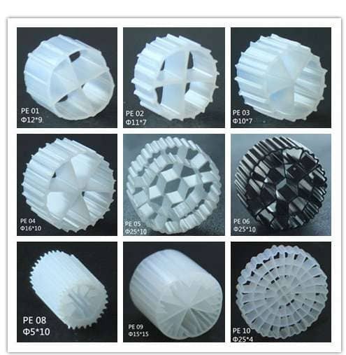 Reaktor mit einer sich bewegenden Biofilmschicht MBBR 05-25x10 mm