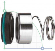 Ущільнення торцеве механічне R-BT-RN3 100, SIC/SIC, VITON, 304 Ущільнення торцеве механічне R-BT-RN3 100, SIC/SIC, VITON, 304