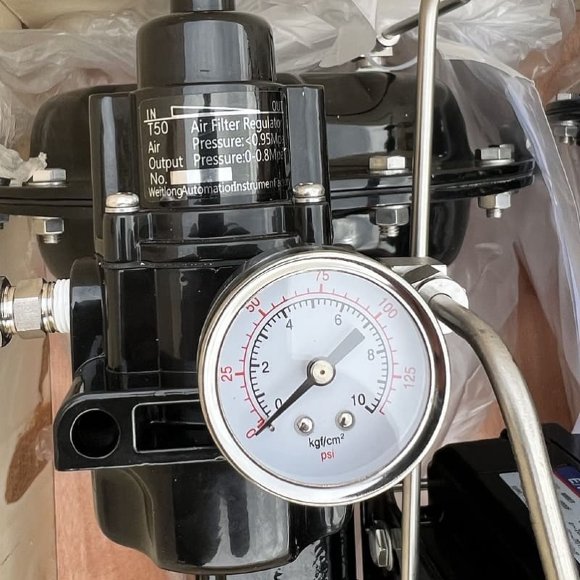 DN65 Регулюючий клапан з пневматичним приводом 10Р11Y-DNx6516Z-L112C-C (корпус CF8, сідло SS304) з позиціонером YT-1000, вхід 4-20мА, Ex