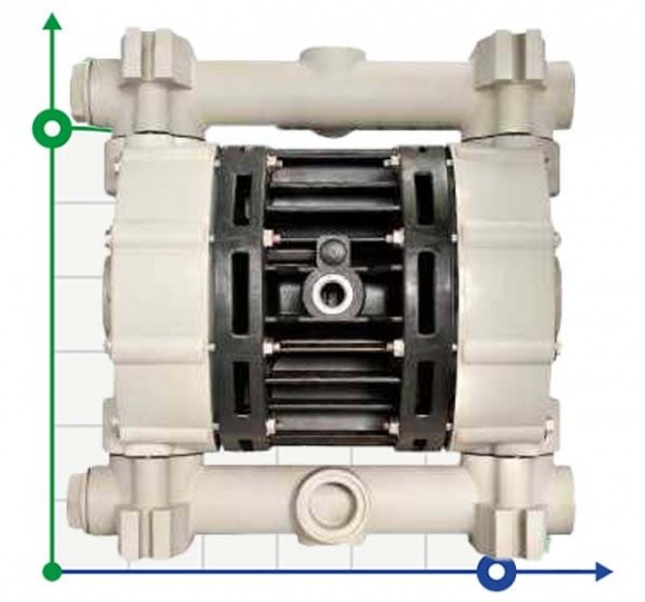 Pompe pneumatique à membrane BOXER 100 PP IB100P-D-TPD--