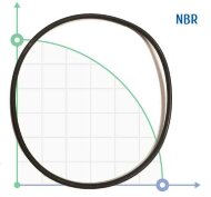Ring O-ring sealing NBR 170.82х5.33 mm art. 18010364 Ring O-ring sealing NBR 170.82х5.33 mm art. 18010364