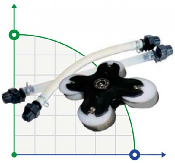 Wąż kompletny + uchwyt rolkowy 3, 2x9, 6 mm Santoprene