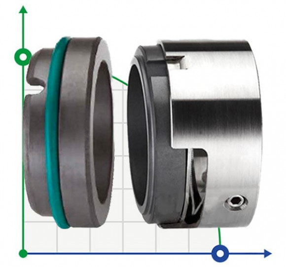 Уплотнение механическое торцевое R-M7N 75, SIC/SIC, VITON, 316, G9