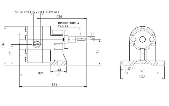Bomba de engranajes para sellador Kupar KHP 1/2 pulgada, 0,19-0,5 m3/h Bomba de engranajes para sellador Kupar KHP 1/2 pulgada, 0,19-0,5 m3/h