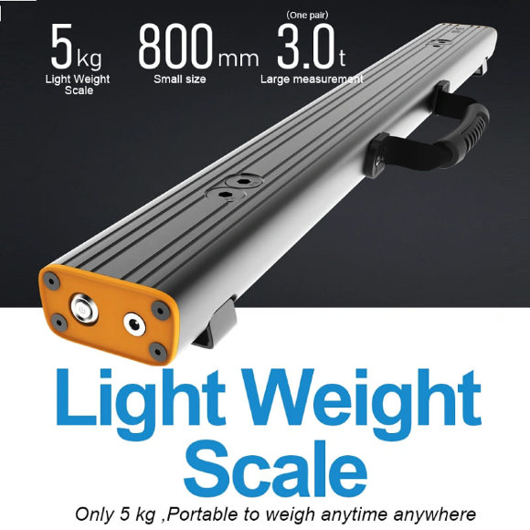 Portable strain gauge pallet scales with Bluetooth AD1 up to 3000 kg (2 scale)