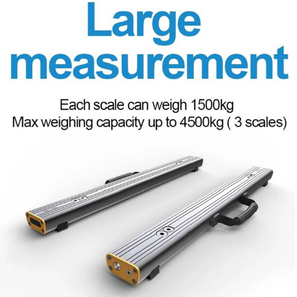 Portable strain gauge pallet scales with Bluetooth AD1 up to 3000 kg (2 scale)