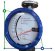 DN15 Durchflussmesser Rotameter Edelstahl KLZZ PN6 (Wasser), 100-750 l/h