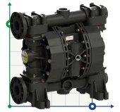 Bomba de membrana para ácido sulfúrico PHOENIX P700 PVDF SANTOPRENE+PTFE, 700 l/min Bomba de membrana para ácido sulfúrico PHOENIX P700 PVDF SANTOPRENE+PTFE, 700 l/min