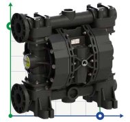Diaphragm pump for sulphuric acid PHOENIX P700 PVDF SANTOPRENE+PTFE, 700 l/min Diaphragm pump for sulphuric acid PHOENIX P700 PVDF SANTOPRENE+PTFE, 700 l/min
