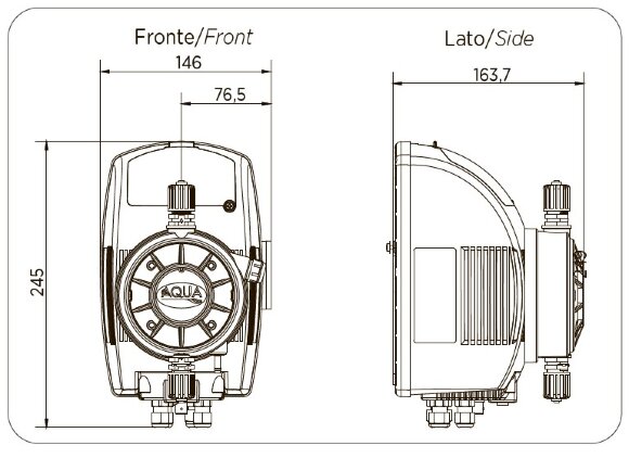 Насос-дозатор дозирования ферментов PDE HC999-4A 25-2.5/42-1 230V PVC-GL-DT