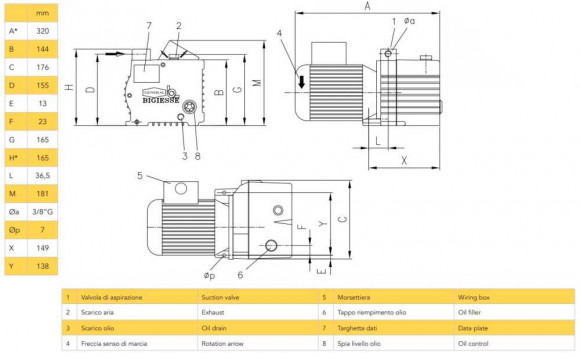 12 РВО вакуумный насос с масляной смазкой