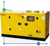 Generador diesel industrial XHY-R120GF con ATS, motor Ricardo 150kVA, 120kW, 380V/50HZ tipo cerrado