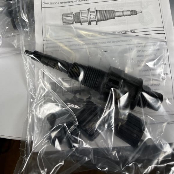 Vanne d'injection PP-FPM-CER 3/8-1/2 (10 pièces)