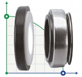 Sello mecánico R-BT-AR 12, CAR/CER, NBR, 304 Sello mecánico R-BT-AR 12, CAR/CER, NBR, 304