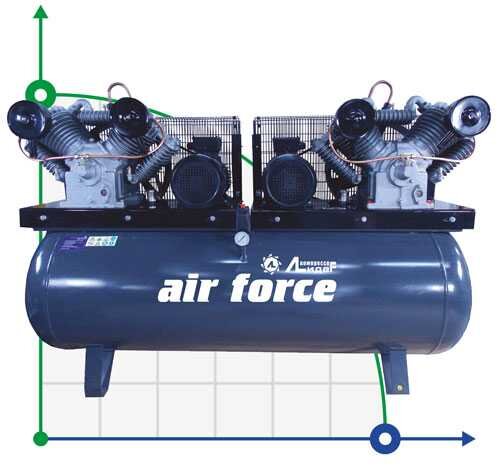 Piston compressor Leader VKP W2200-10-500T