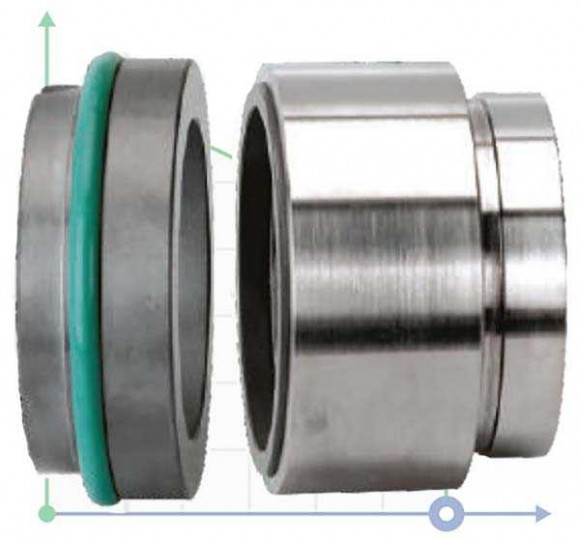 Mechanical seal R-HJ92N 50, SIC/SIC, VITON, 304, G16