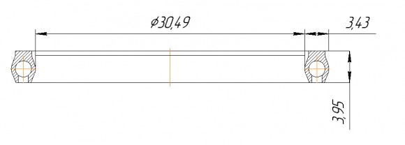 Seal F A4-28347 with PTFE Seal F A4-28347 with PTFE
