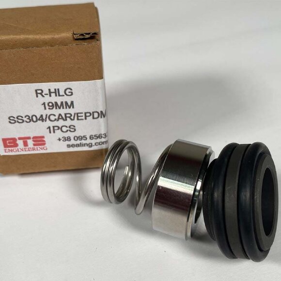 Sello mecánico para eje de bomba Hilge R-HLG 19, L, SS/CAR, EPDM, 304, 2H