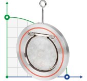 PN16 DN150 Válvula de retención de acero inoxidable AISI 316, asiento VITON PN16 DN150 Válvula de retención de acero inoxidable AISI 316, asiento VITON