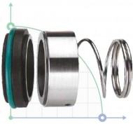 Ущільнення торцеве механічне R-BT-RN3 20, SIC/SIC, VITON, 304 Ущільнення торцеве механічне R-BT-RN3 20, SIC/SIC, VITON, 304