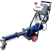 Bomba de tornillo de acero inoxidable LIVERANI MXF600INCA TF 7,5kW 108-367rpm 380V AISI304 con convert. de frecuen., control remoto (15m), sobre carro