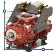 Blower RUUT BLOWER Q 6000 (DN 250), 6210m3/h Blower RUUT BLOWER Q 6000 (DN 250), 6210m3/h