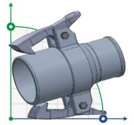 Ø63mm Partie A - Raccord Fileté Mâle 55mm - Tuyau Droit 2.2