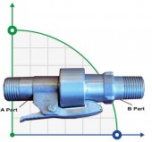 Sistema de conexión rápida para rociador de 1", rosca hembra a ATOM15, ATOM22 Sistema de conexión rápida para rociador de 1