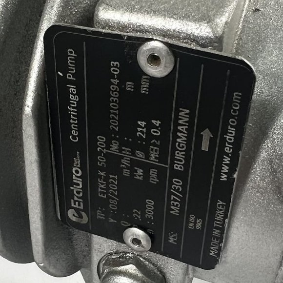 Pompe à huile surchauffée BTKF-K 50-200, imp 214mm, 3000 sans moteur Pompe à huile surchauffée BTKF-K 50-200, imp 214mm, 3000 sans moteur