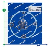 Retén del eje CVBE/V A-B para GRUNDFOS CH8/CH12 Nº art. 004N5012
