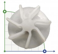 Impeller to the pumping part of the HP barrel pump