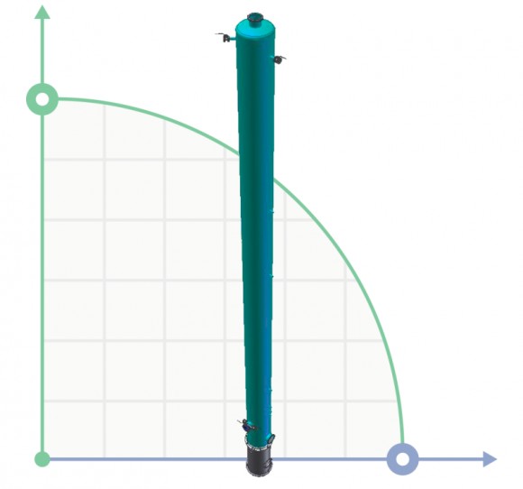 Columna de aceleración 1200