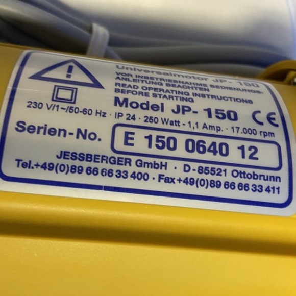 Motor JP-150, 230V, 50 Hz, 250W para bomba de barril JESSBERGER