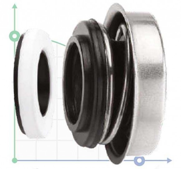 Сальник мотопомпы R-6A 16, A, SIC/SIC, NBR, 304