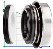 Сальник мотопомпы R-6B 25, CAR/CER, NBR, 304 Сальник мотопомпы R-6B 25, CAR/CER, NBR, 304