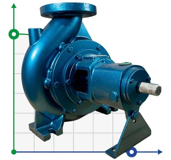 Einstufige freitragende Pumpe EMSE ENP 80-200, 37kW, 3000 U/min