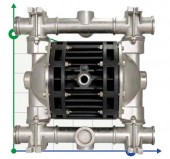 Пневматический мембранный насос BOXER 150 AISI 316 IB150A-MTAAT-- Пневматический мембранный насос BOXER 150 AISI 316 IB150A-MTAAT--