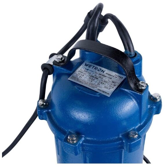 Abwasserpumpe 1,8 kW Hmax 15 m Qmax 350 l/min WETRON WQDw15-15-1.8F