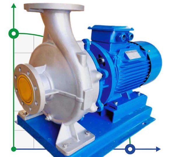 TKHW 150/345-22/4 (120/38), 22 kW, AISI 304, 1480 bomba horizontal de acero inoxidable