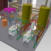 Out construction of offices for the processing of distillery stillage. Out construction of offices for the processing of distillery stillage.