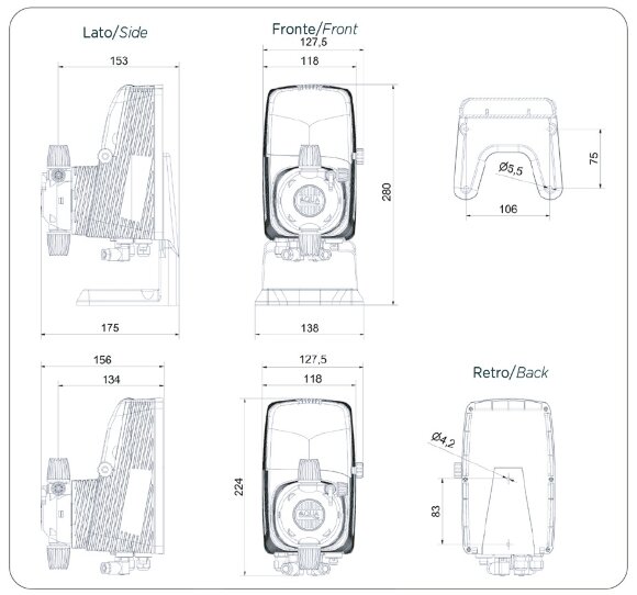Насос-дозатор для бассейнов PDE HC151+ CST M60 240V PVC-CE-VT, 1-10 л/ч, 7-1 бар Насос-дозатор для бассейнов PDE HC151+ CST M60 240V PVC-CE-VT, 1-10 л/ч, 7-1 бар