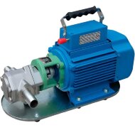 Pompe à engrenages en acier inoxydable pour le pompage de crème, d'huile, de crème fouettée WCB-50/380V 50Hz, 25 l/min, 30 m, AISI 304, 0,55 kW, 1400 tr/min, Ex Pompe à engrenages en acier inoxydable pour le pompage de crème, d'huile, de crème fouettée WCB-50/380V 50Hz, 25 l/min, 30 m, AISI 304, 0,55 kW, 1400 tr/min, Ex