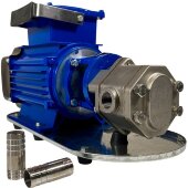 Edelstahl-Zahnradpumpe zum Pumpen von Sahne, Öl, Schlagsahne WCB-50/380V 50Hz, 25 l/min, 30 m, AISI 304, 0,55 kW, 1400 U/min, Ex Edelstahl-Zahnradpumpe zum Pumpen von Sahne, Öl, Schlagsahne WCB-50/380V 50Hz, 25 l/min, 30 m, AISI 304, 0,55 kW, 1400 U/min, Ex