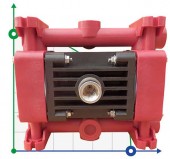 Pompe à membrane pneumatique RUBY 010P-P-NTPT-E Pompe à membrane pneumatique RUBY 010P-P-NTPT-E