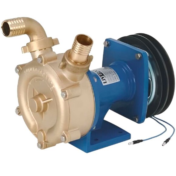 Pompa wirowa z pierścieniem cieczowym do sektora morskiego LIVERANI SPECIAL 30 FM 12V, 75 l/min, brąz, bez silnika Pompa wirowa z pierścieniem cieczowym do sektora morskiego LIVERANI SPECIAL 30 FM 12V, 75 l/min, brąz, bez silnika