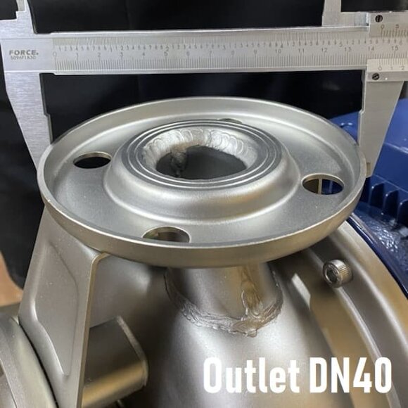 BZ 40-160/3, AISI 316L насос КАС із нержавіючої сталі відцентровий моноблочний