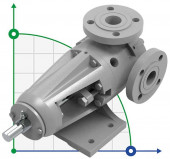Насос для в’язких хімічних продуктів Kupar KIP 1 дюйм-C, AISI 316, 0,2-2 м3/год