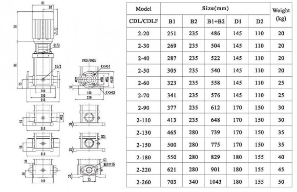CDLF 2-180, AISI 304, Ex насос для спирта, алкоголя, дистилятов, расстворителей, погонов, эфиров